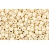 Vente en gros cc762 perles de rocaille Toho 11/0 opaque pastel frosted eggshell (10g)