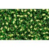 Achat cc742 - perles de rocaille Toho 11/0 copper lined peridot (10g)