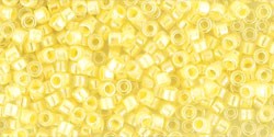 Achat cc770 - perles Toho treasure 11/0 Inside color crystal opaque yellow lined (5g)