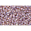 Creez cc926 perles de rocaille Toho 15/0 light topaz/opaque lavender lined (5g)