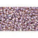 Creez cc926 perles de rocaille Toho 15/0 light topaz/opaque lavender lined (5g)