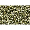 Creez cc457 perles de rocaille Toho 15/0 gold lustered green tea (5g)