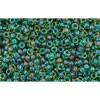Achat cc242 - perles de rocaille Toho 15/0 inside colour luster jonquil/emerald lined (5g)