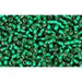 Creez cc36 perles de rocaille Toho 15/0 silver lined green emerald (5g)