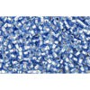 Achat cc33 - perles de rocaille Toho 15/0 silver lined light sapphire (5g)