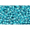 Achat cc377 - perles de rocaille Toho 11/0 light sapphire/métallic teal lined (10g)