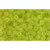 Achat cc4f - perles de rocaille Toho 11/0 transparent frosted lime green (10g)