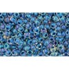 Creez cc188 perles de rocaille Toho 11/0 luster crystal/capri blue lined (10g)