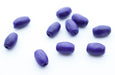 Acheter en gros perles en bois x10 olives couleur violet 7x4mm