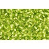 Achat en gros cc24 perles de rocaille Toho 11/0 silver lined lime green (10g)