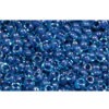 Achat au détail cc932 perles de rocaille Toho 11/0 aqua/capri lined (10g)
