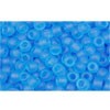 Achat cc3bf perles de rocaille Toho 11/0 transparent frosted medium aquamarine (10g)