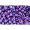 Vente au détail cc928 perles de rocaille Toho 8/0 rainbow rosaline/opaque purple lined (10g)