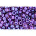 Vente au détail cc928 perles de rocaille Toho 8/0 rainbow rosaline/opaque purple lined (10g)