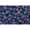 Acheter au détail cc381 perles de rocaille Toho 8/0 aqua/oxblood lined (10g)