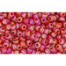 Vente en gros cc165cf perles de rocaille Toho 8/0 transparent rainbow frosted ruby (10g)
