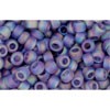 Achat au détail cc166df perles de rocaille Toho 8/0 transparent rainbow frosted light tanzanite (10g)