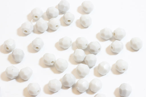 Achat Lot de 25 Petites perles rondes grises à facettes