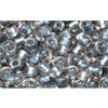Creez cc288 perles de rocaille toho 6/0 inside colour crystal metallic blue lined (10g)