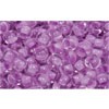 Achat au détail cc943 perles de rocaille Toho 6/0 inside colour crystal lilac lined (10g)