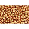 Vente au détail cc421 perles de rocaille Toho 11/0 gold lustered transparent pink (10g)