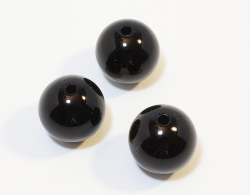 Achat en gros Lot de 3 perles noires en acrylique support DIY