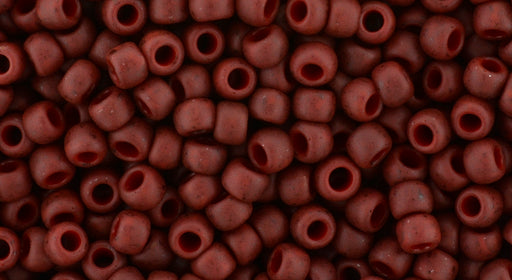 Vente au détail cc2609F perles de rocaille Toho 8/0 semi glazed Dark Red (10g)