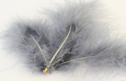 Achat plumes naturelles colorées gris x3 - ( 10-20 cm) créations manuelles, bijoux, décoration, scrapbooking