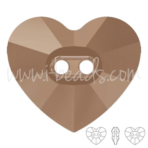 Achat Bouton Cristal 3023 heart crystal rose gold 12x10.5mm (2)