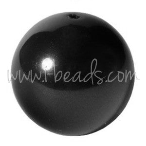 Perles Cristal 5810 crystal black pearl 10mm (10) - LaMercerieDesCopines