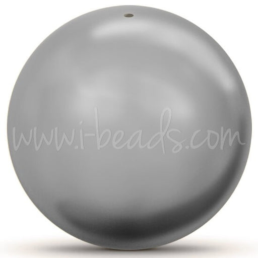 Perles Cristal 5810 crystal grey pearl 12mm (5) - LaMercerieDesCopines