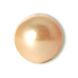 Perles Cristal 5810 crystal peach pearl 6mm (20) - LaMercerieDesCopines