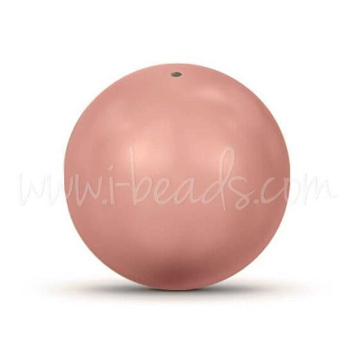 Perles Cristal 5810 crystal pink coral pearl 6mm (20) - LaMercerieDesCopines