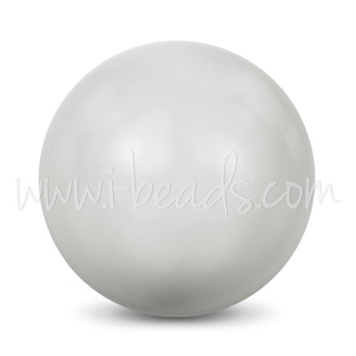 Perles Cristal 5810 crystal pastel grey pearl 8mm (20) - LaMercerieDesCopines