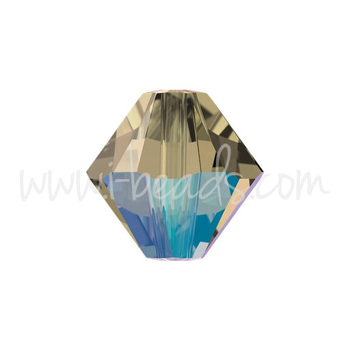 Achat Perles cristal 5328 xilion bicone black diamond shimmer 4mm (40)