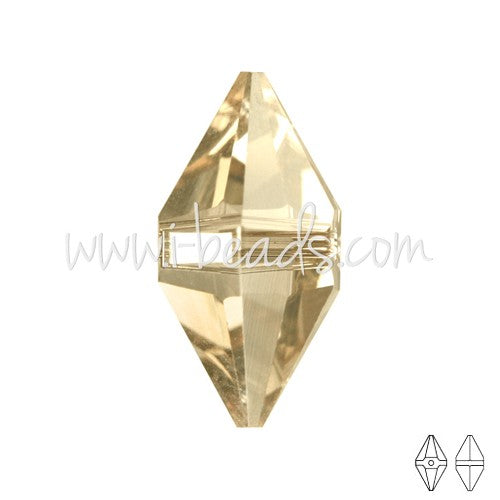 Achat cristal Elements 5747 double spike crystal golden shadow 12x6mm (1)