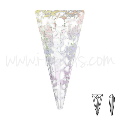 Achat Pendentif cristal 6480 spike crystal white patina 28mm (1)
