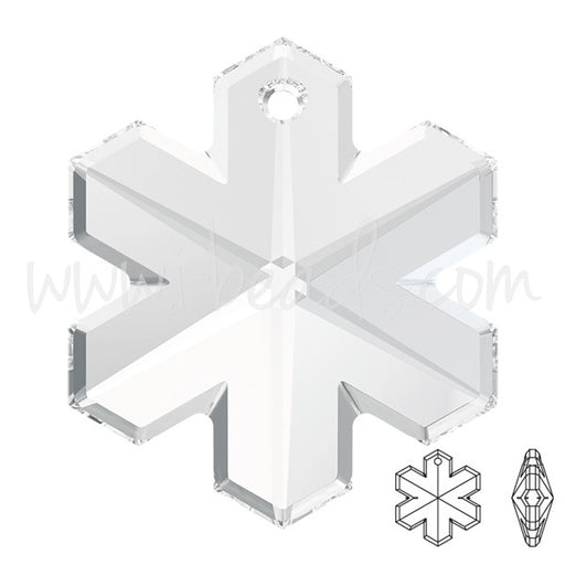 Pendentif Cristal 6704 flocon de neige crystal 25mm (1) - LaMercerieDesCopines