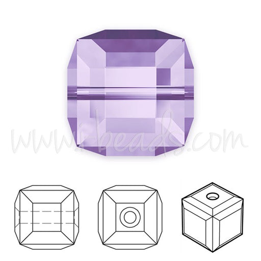 Achat Perles cube cristal tanzanite 4mm