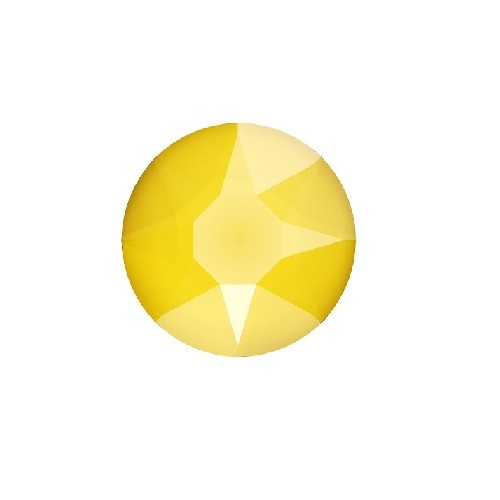 Cristal 2078 hot fix flat back cristal (jaune) buttercup SS16-4mm (60) - LaMercerieDesCopines