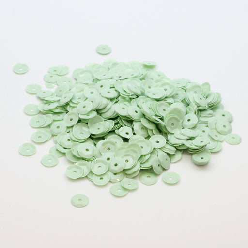 Achat sequins paillettes vert amande opaque x950pcs 6mm à coudre ou coller