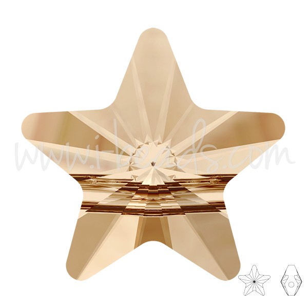 Acheter en gros Perle étoile Cristal crystal golden shadow 8mm (4)