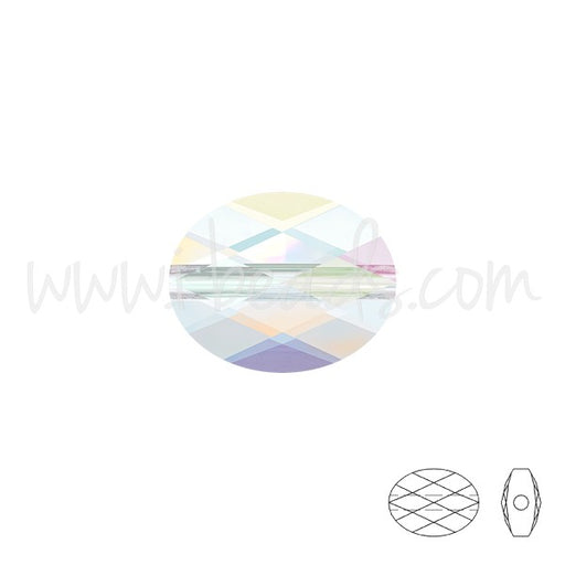 Achat Perles mini ovales cristal 5051 crystal ab 8x6mm (2)