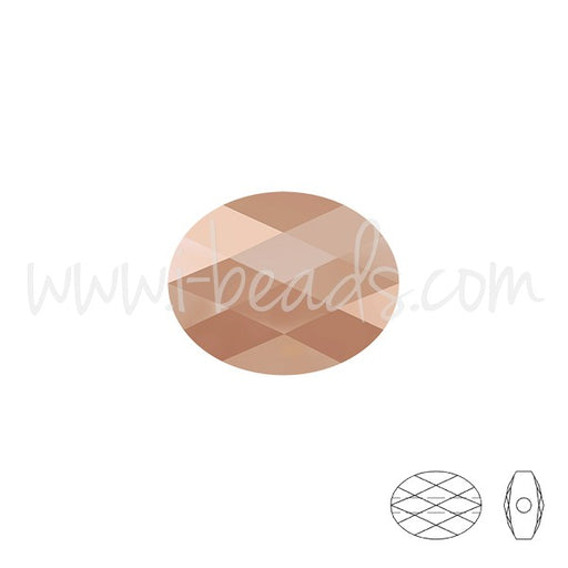 Achat Perles mini ovales cristal 5051 crystal rose gold 8x6mm (2)