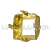 Cristal brass setting for 4428 Xilion square 6mm (6) - LaMercerieDesCopines