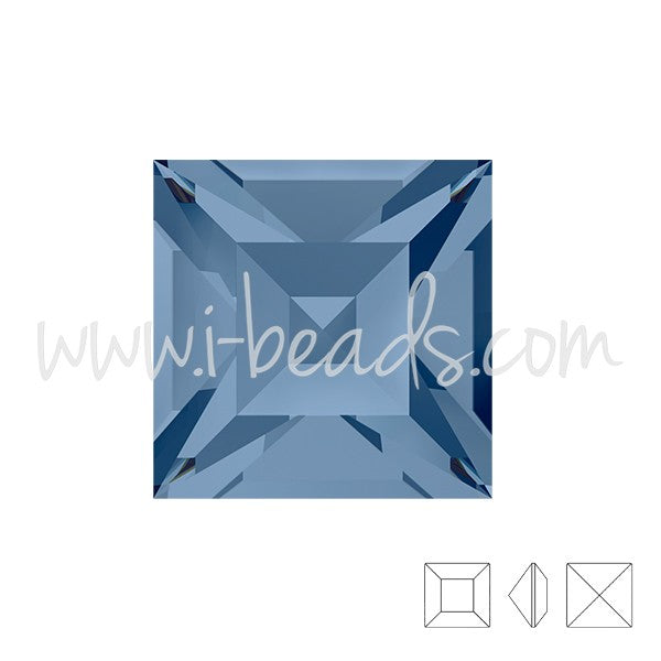 Cristal Elements 4428 Xilion square denim blue 6mm (2) - LaMercerieDesCopines