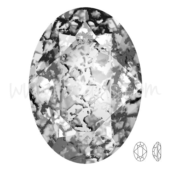 Vente en gros Cristal Cristal 4120 ovale crystal black patina 18x13mm (1)