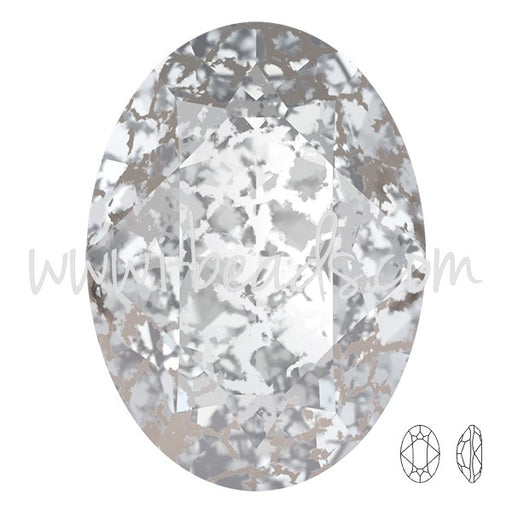 Achat Cristal 4120 ovale crystal silver patina 18x13mm (1)