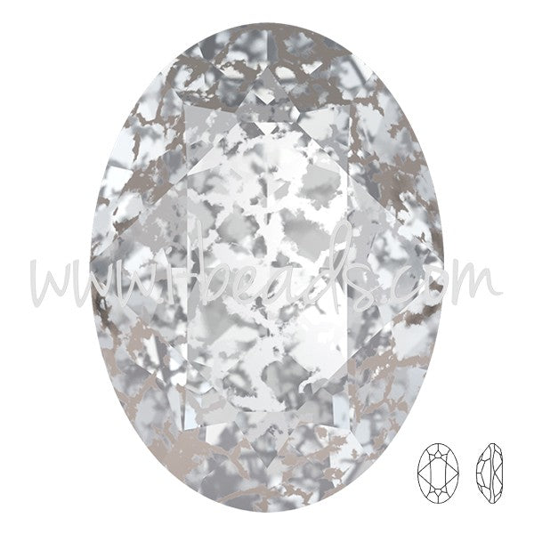 Achat Cristal Cristal 4120 ovale crystal silver patina 18x13mm (1)