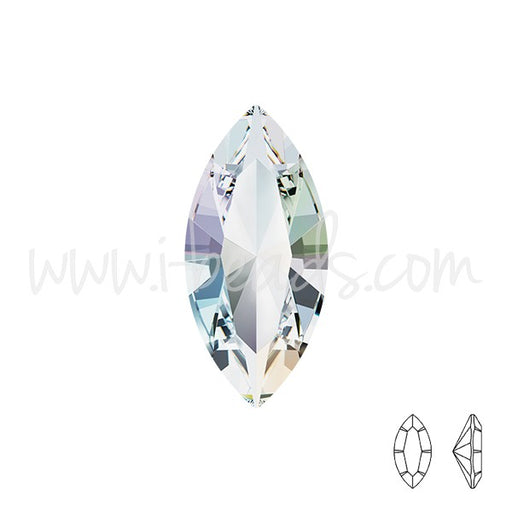 Achat cristal 4228 navette crystal AB 10x5mm (2)